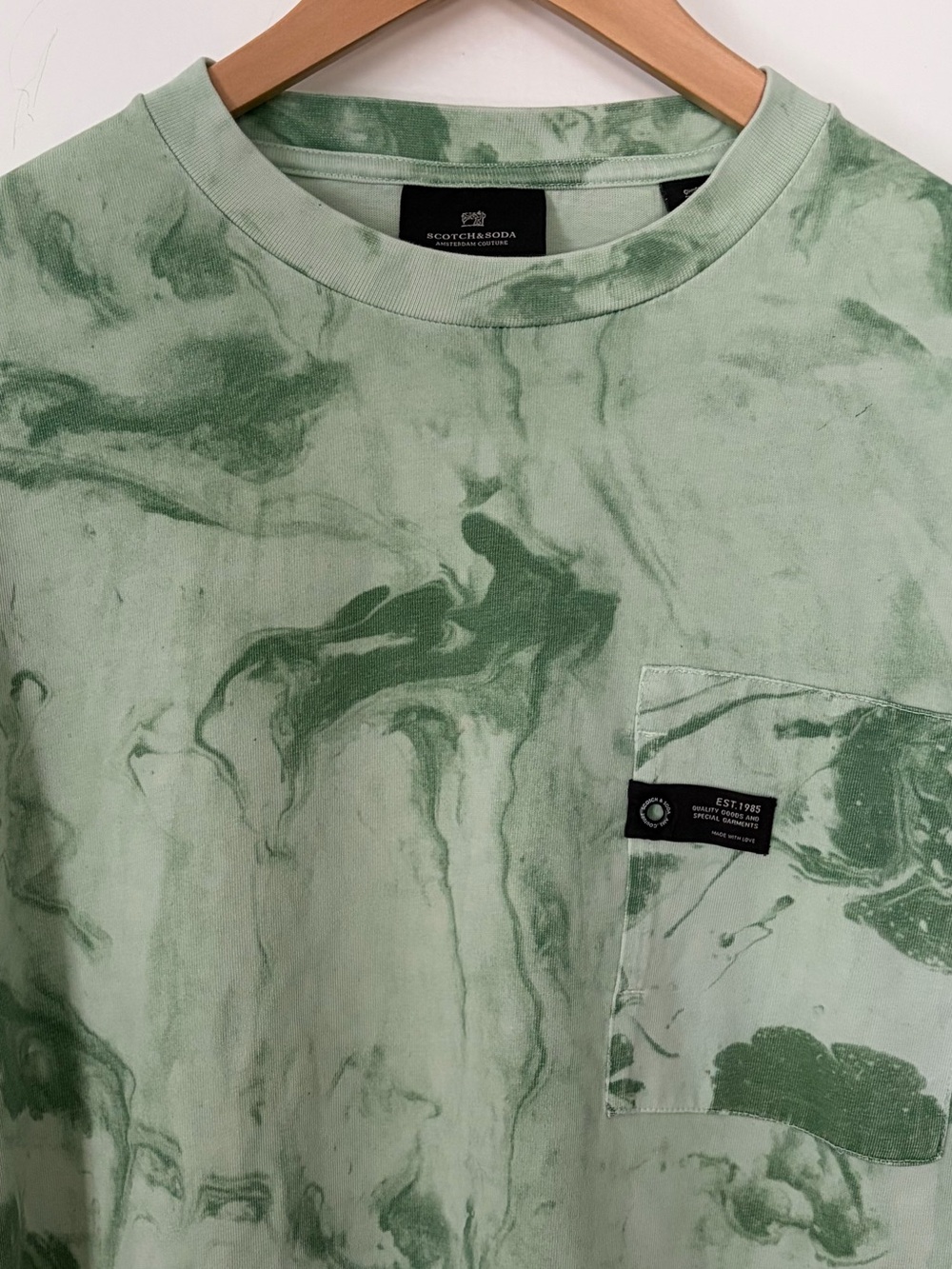 Scotch & Soda Amsterdam Couture Men’s Size M Long Sleeve Designer Crew Neck Tee